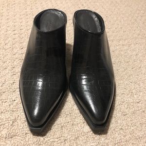 rag & bone Crocodile leather mule